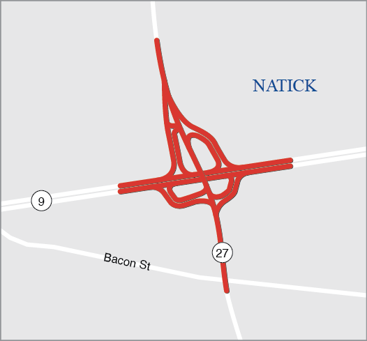 NATICK: BRIDGE REPLACEMENT, ROUTE 27 OVER ROUTE 9 AND INTERCHANGE IMPROVEMENTS NATICK: BRIDGE REPLACEMENT, ROUTE 27 OVER ROUTE 9 AND INTERCHANGE IMPROVEMENTS